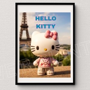 HELLO KITTY IN PARIS COLLECTION 11X14 POSTER GREAT FOR KITTY FANS